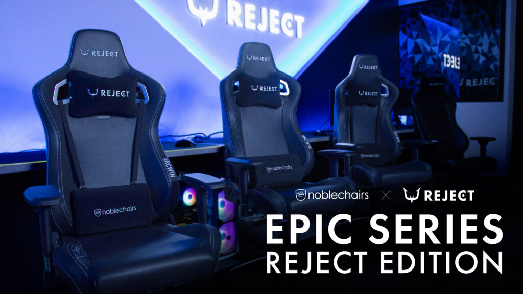 プロeスポーツチーム「REJECT」×noblechairsのコラボモデル発売！！